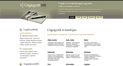 Desktop Screenshot of cegjegyzek.info